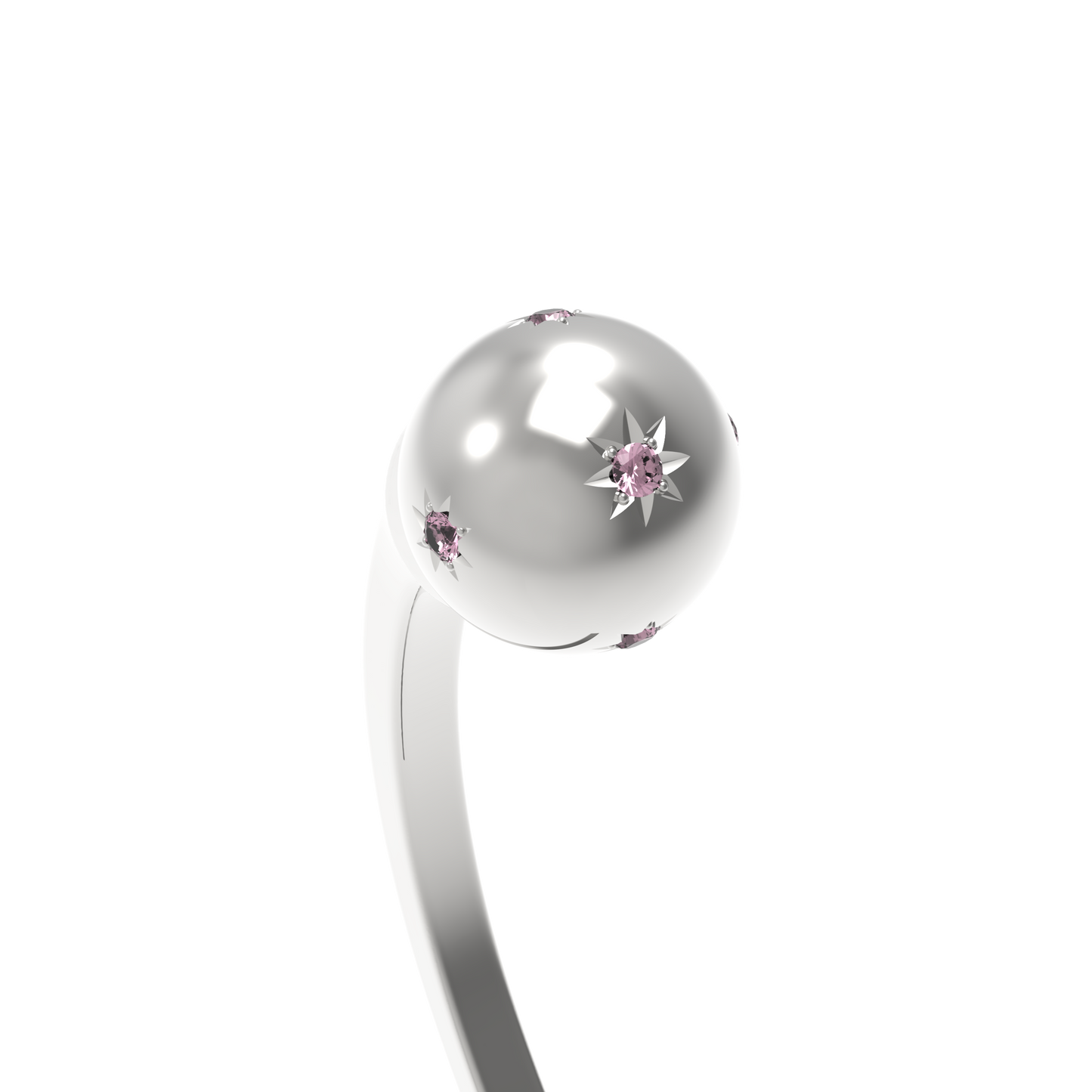 Sphère Saphir rose