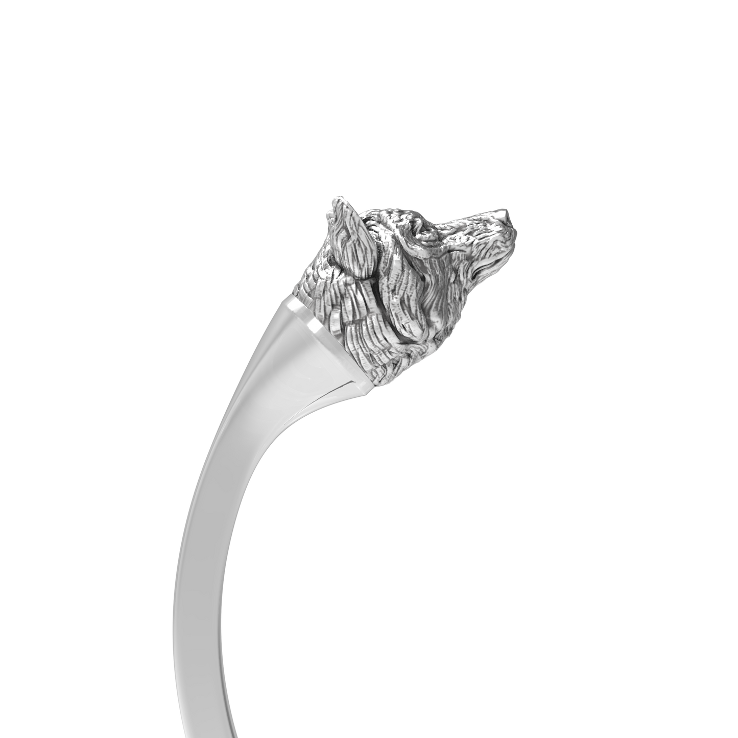 Embout Loup paisible | Peaceful Wolf Bead
