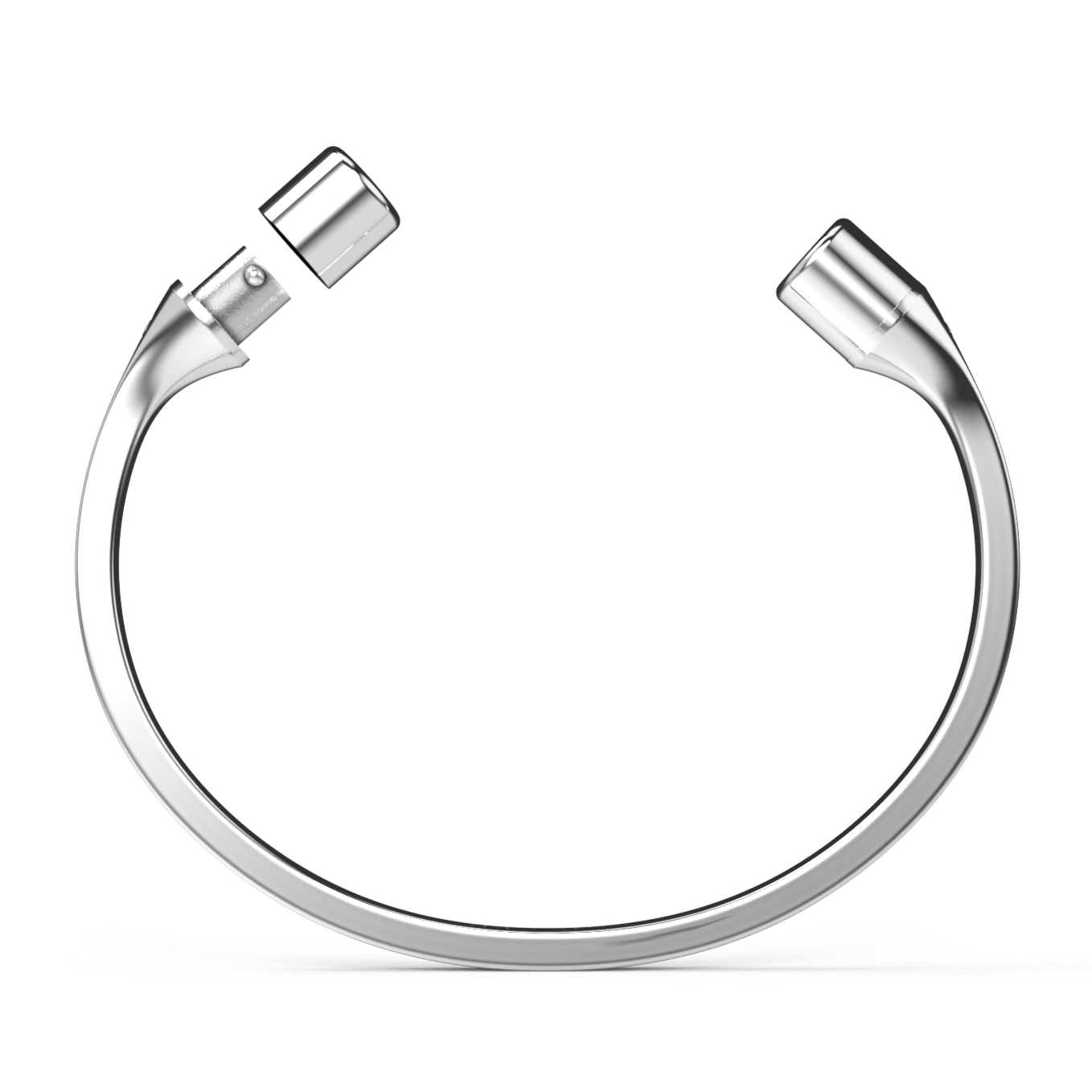 Jonc carré duo diamants blancs