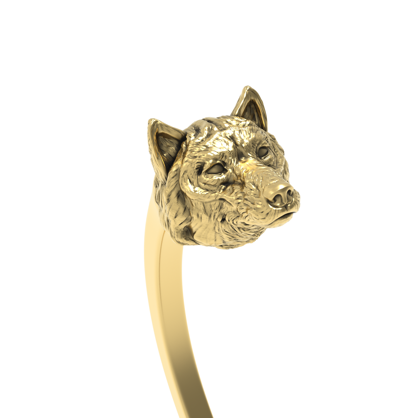 Embout Loup paisible | Peaceful Wolf Bead