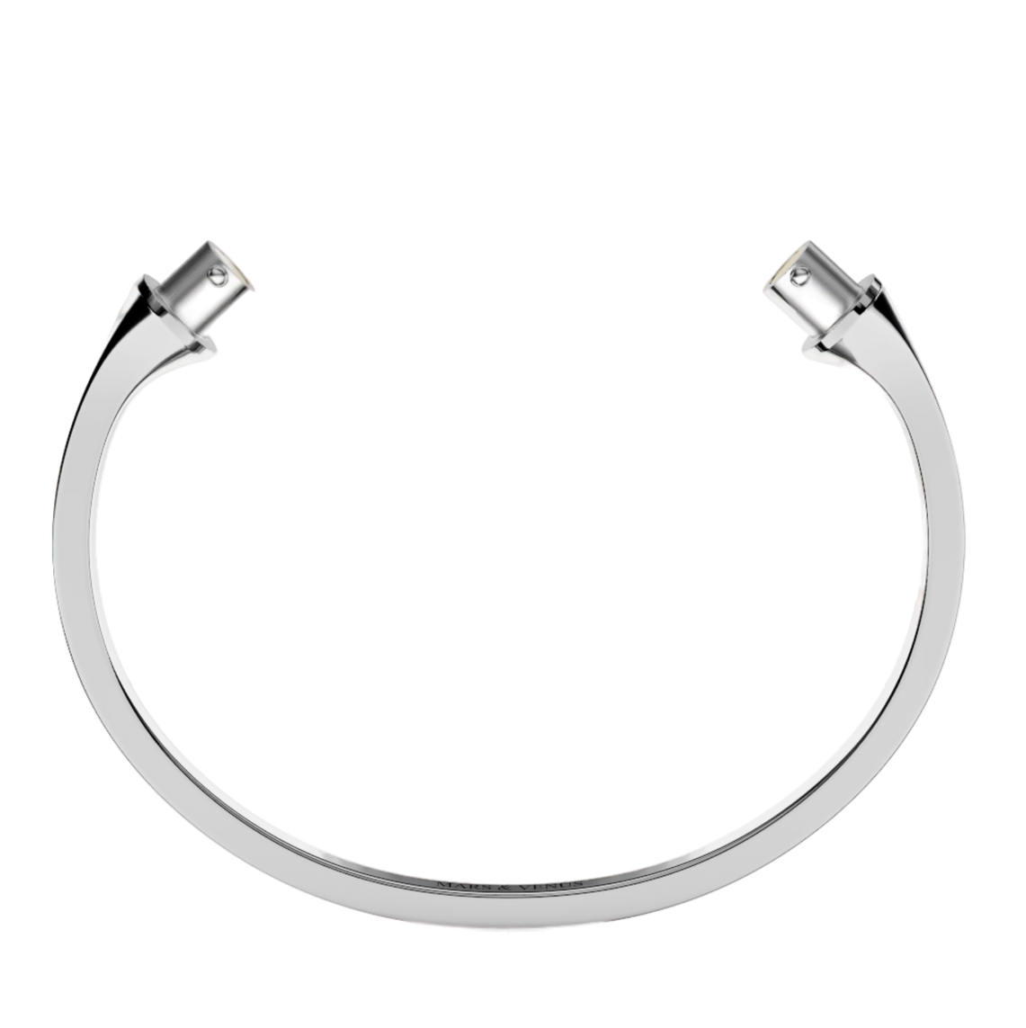 Jonc carré argent massif