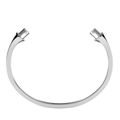 Jonc carré argent massif