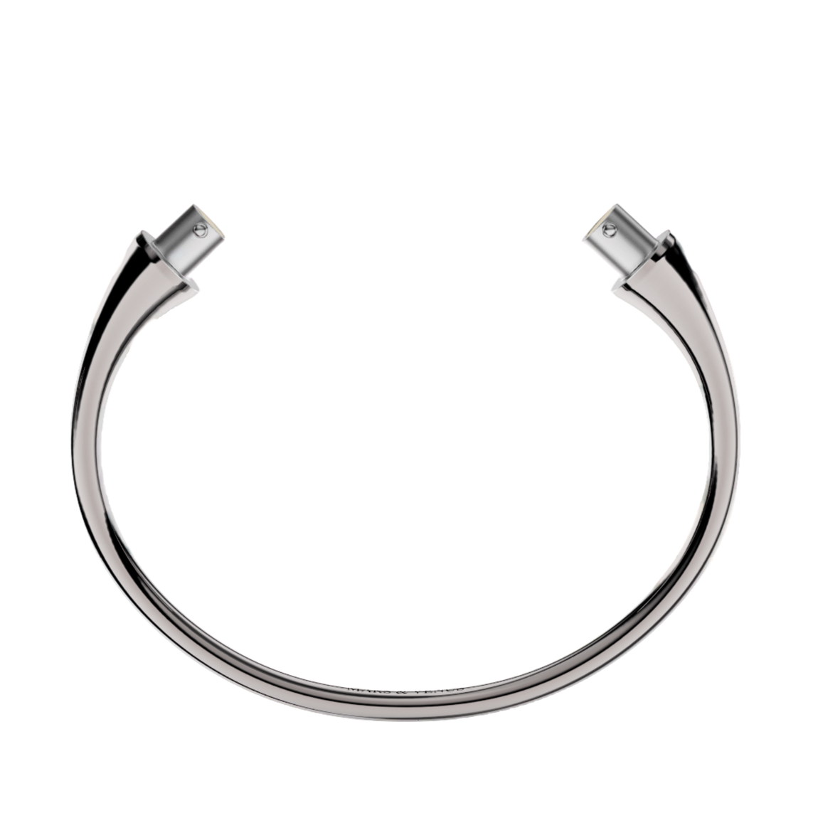 Jonc rond argent massif