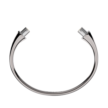 Jonc rond argent massif