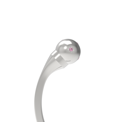 Sphère Saphir rose