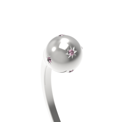 Sphère Saphir rose