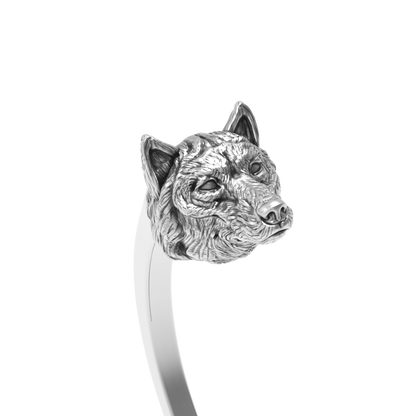 Embout Loup paisible | Peaceful Wolf  Bead
