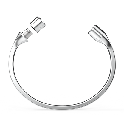 Jonc carré duo diamants blancs