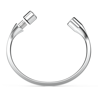 Jonc carré argent massif