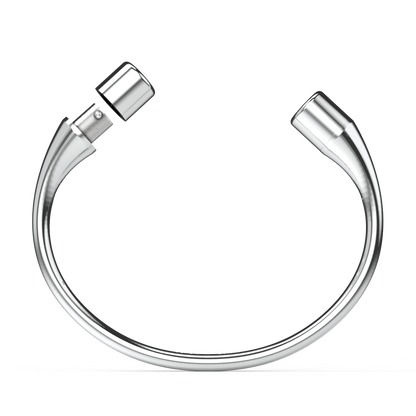 Jonc rond argent massif