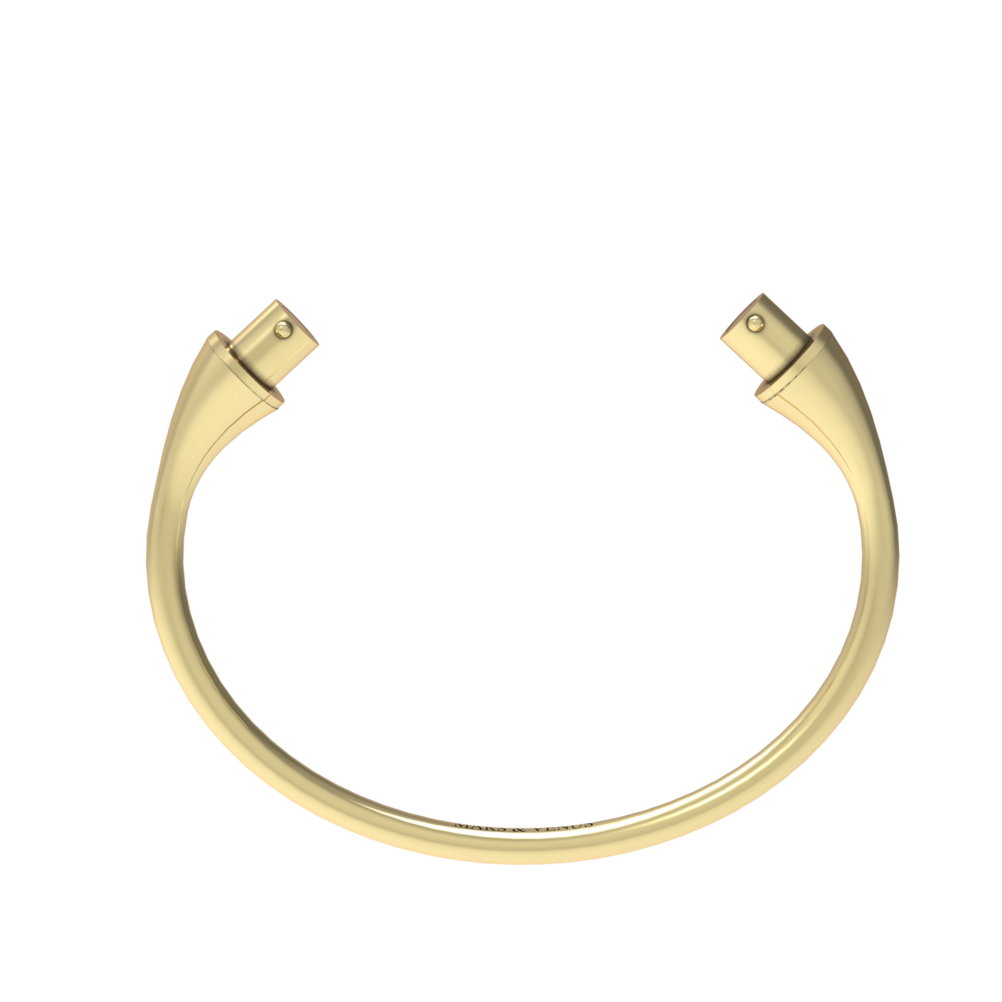 Jonc rond argent massif