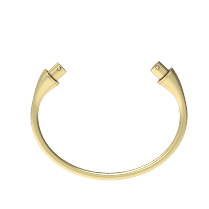Jonc rond argent massif