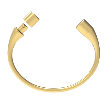 Jonc rond argent massif